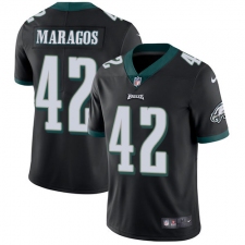 Youth Nike Philadelphia Eagles #42 Chris Maragos Black Alternate Vapor Untouchable Limited Player NFL Jersey