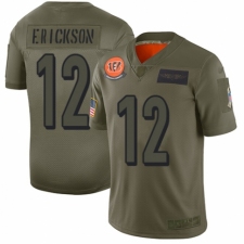Men's Cincinnati Bengals #12 Alex Erickson Limited Camo 2019 Salute to Service Football Jersey