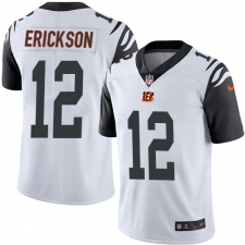 Men's Nike Cincinnati Bengals #12 Alex Erickson Elite White Rush Vapor Untouchable NFL Jersey