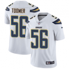 Men's Nike Los Angeles Chargers #56 Korey Toomer White Vapor Untouchable Limited Player NFL Jersey