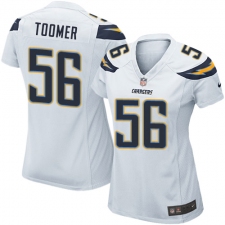 Women's Nike Los Angeles Chargers #56 Korey Toomer Game White NFL Jersey