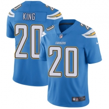 Men's Nike Los Angeles Chargers #20 Desmond King Electric Blue Alternate Vapor Untouchable Limited Player NFL Jersey