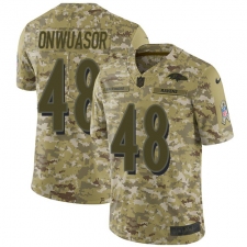 Youth Nike Baltimore Ravens #48 Patrick Onwuasor Limited Camo 2018 Salute to Service NFL Jersey