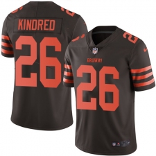 Youth Nike Cleveland Browns #26 Derrick Kindred Limited Brown Rush Vapor Untouchable NFL Jersey
