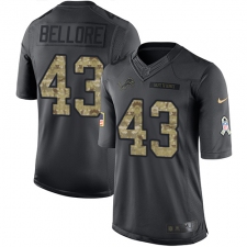 Youth Nike Detroit Lions #43 Nick Bellore Limited Black 2016 Salute to Service NFL Jersey