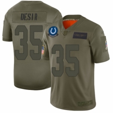 Women's Indianapolis Colts #35 Pierre Desir Limited Camo 2019 Salute to Service Football Jersey