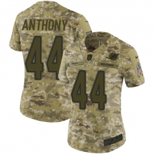 Women's Nike Miami Dolphins #44 Stephone Anthony Limited Camo 2018 Salute to Service NFL Jersey