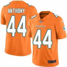 Youth Nike Miami Dolphins #44 Stephone Anthony Limited Orange Rush Vapor Untouchable NFL Jersey