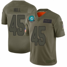 Men's Miami Dolphins #45 Mike Hull Limited Camo 2019 Salute to Service Football Jersey