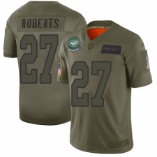 Men's New York Jets #27 Darryl Roberts Limited Camo 2019 Salute to Service Football Jersey