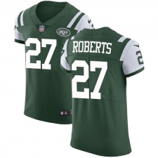 Men's Nike New York Jets #27 Darryl Roberts Green Team Color Vapor Untouchable Elite Player NFL Jersey