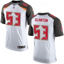 Men's Nike Tampa Bay Buccaneers #53 Adarius Glanton Elite White NFL Jersey