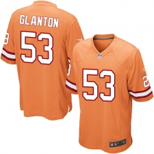 Men's Nike Tampa Bay Buccaneers #53 Adarius Glanton Game Orange Glaze Alternate NFL Jersey
