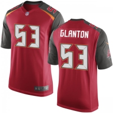 Men's Nike Tampa Bay Buccaneers #53 Adarius Glanton Game Red Team Color NFL Jersey
