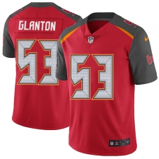 Men's Nike Tampa Bay Buccaneers #53 Adarius Glanton Red Team Color Vapor Untouchable Limited Player NFL Jersey