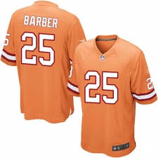 Men's Nike Tampa Bay Buccaneers #25 Peyton Barber Game Orange Glaze Alternate NFL Jersey