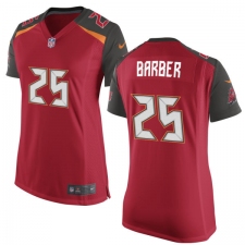 Women's Nike Tampa Bay Buccaneers #25 Peyton Barber Game Red Team Color NFL Jersey