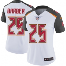 Women's Nike Tampa Bay Buccaneers #25 Peyton Barber White Vapor Untouchable Limited Player NFL Jersey