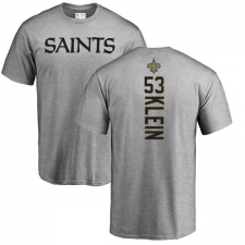NFL Nike New Orleans Saints #53 A.J. Klein Ash Backer T-Shirt