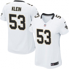 Women's Nike New Orleans Saints #53 A.J. Klein Game White NFL Jersey