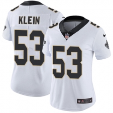 Women's Nike New Orleans Saints #53 A.J. Klein White Vapor Untouchable Limited Player NFL Jersey
