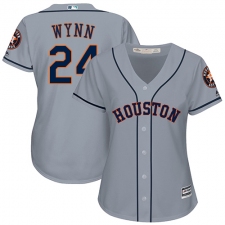 Women's Majestic Houston Astros #24 Jimmy Wynn Authentic Grey Road Cool Base MLB Jersey