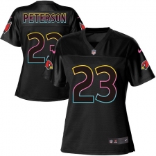 Women's Nike Arizona Cardinals #23 Adrian Peterson Game Black Fashion NFL Jersey