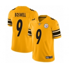 Men's Pittsburgh Steelers #9 Chris Boswell Limited Gold Inverted Legend Football Jersey