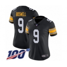 Women's Pittsburgh Steelers #9 Chris Boswell Black Alternate Vapor Untouchable Limited Player 100th Season Football Jersey