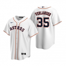 Men's Nike Houston Astros #35 Justin Verlander White Home Stitched Baseball Jersey