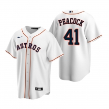 Men's Nike Houston Astros #41 Brad Peacock White Home Stitched Baseball Jersey