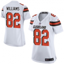 Women's Nike Cleveland Browns #82 Kasen Williams Game White NFL Jersey