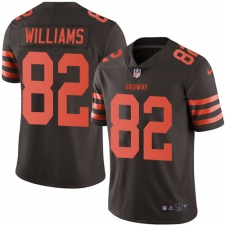 Youth Nike Cleveland Browns #82 Kasen Williams Limited Brown Rush Vapor Untouchable NFL Jersey