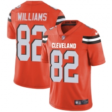 Youth Nike Cleveland Browns #82 Kasen Williams Orange Alternate Vapor Untouchable Elite Player NFL Jersey
