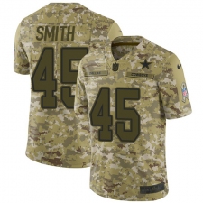 Men's Nike Dallas Cowboys #45 Rod Smith Limited Camo 2018 Salute to Service NFL Jersey