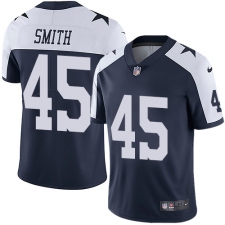 Youth Nike Dallas Cowboys #45 Rod Smith Navy Blue Throwback Alternate Vapor Untouchable Limited Player NFL Jersey