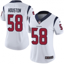 Women's Nike Houston Texans #58 Lamarr Houston White Vapor Untouchable Limited Player NFL Jersey