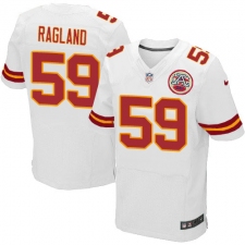 Men's Nike Kansas City Chiefs #59 Reggie Ragland White Vapor Untouchable Elite Player NFL Jersey