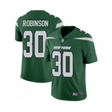 Youth New York Jets #30 Rashard Robinson Green Team Color Vapor Untouchable Limited Player Football Jersey