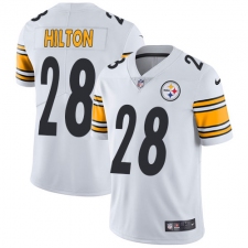 Men's Nike Pittsburgh Steelers #28 Mike Hilton White Vapor Untouchable Limited Player NFL Jersey
