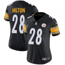 Women's Nike Pittsburgh Steelers #28 Mike Hilton Black Team Color Vapor Untouchable Limited Player NFL Jersey