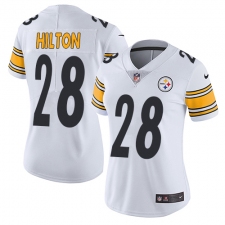 Women's Nike Pittsburgh Steelers #28 Mike Hilton White Vapor Untouchable Limited Player NFL Jersey