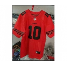 Men's San Francisco 49ers #10 Jimmy Garoppolo red black Jersey