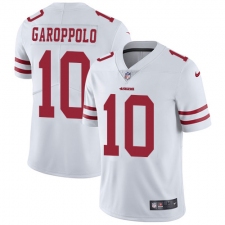 Youth Nike San Francisco 49ers #10 Jimmy Garoppolo White Vapor Untouchable Limited Player NFL Jersey