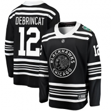 Youth Chicago Blackhawks #12 Alex DeBrincat Black 2019 Winter Classic Fanatics Branded Breakaway NHL Jersey