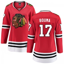 Women's Chicago Blackhawks #17 Lance Bouma Fanatics Branded Red Home Breakaway NHL Jersey