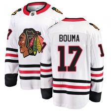 Youth Chicago Blackhawks #17 Lance Bouma Fanatics Branded White Away Breakaway NHL Jersey