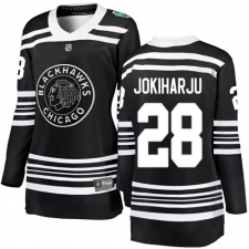 Women's Chicago Blackhawks #28 Henri Jokiharju Black 2019 Winter Classic Fanatics Branded Breakaway NHL Jersey