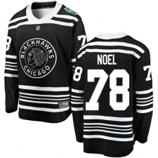 Men's Chicago Blackhawks #78 Nathan Noel Black 2019 Winter Classic Fanatics Branded Breakaway NHL Jersey