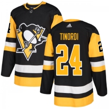 Men's Adidas Pittsburgh Penguins #24 Jarred Tinordi Premier Black Home NHL Jersey